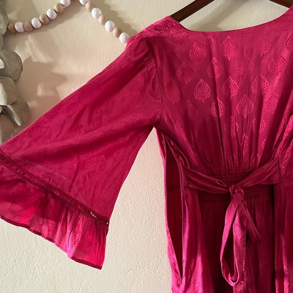 NWT Maeve Christine Raspberry belted style dress - Picture 8 of 10